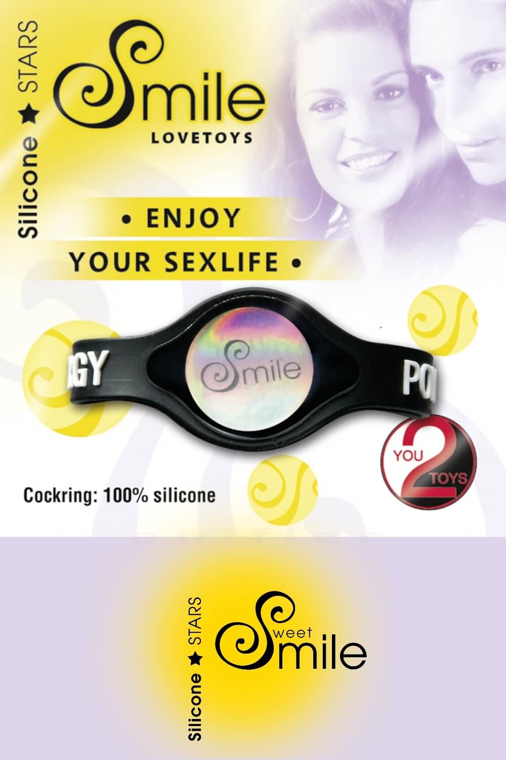 Smile Hologramm-Penisring – Stylish und dehnbar für perfekte Passform und mehr Energie bei jedem Erlebnis.