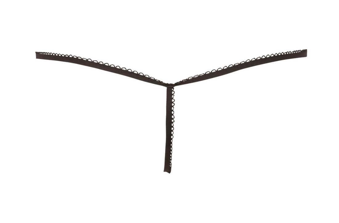 Herren String 'Waiter' in Schwarz / Weiß