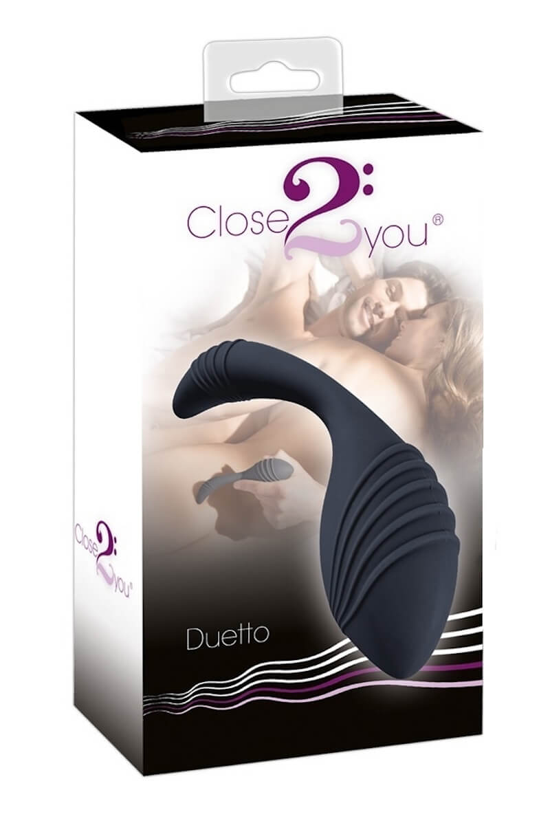 Analdildo Duetto Nero in Schwarz