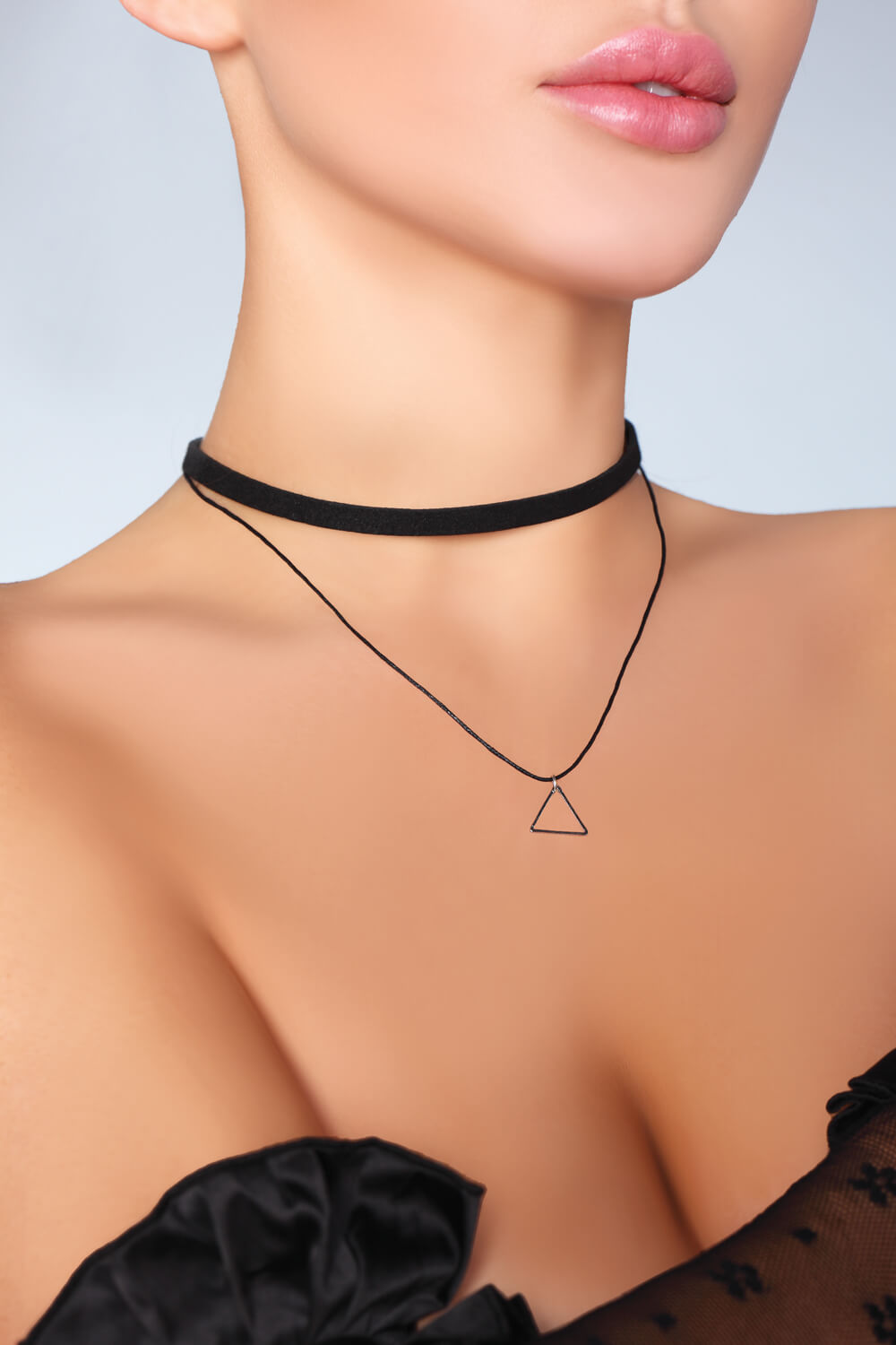 Choker "28345" mit Dreieckanhänger