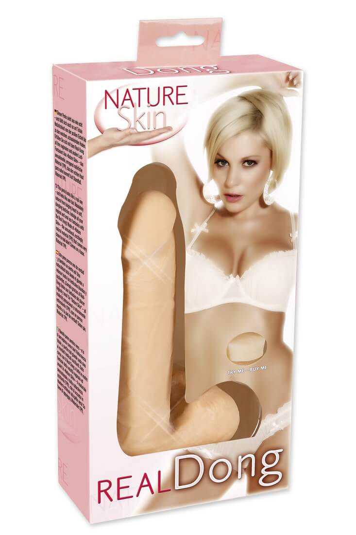 Naturdildo mit Hoden "Real Dong"