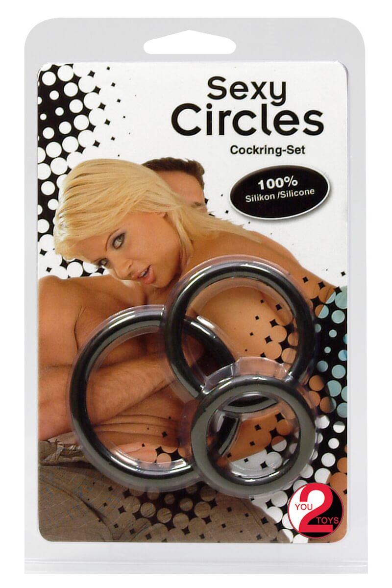3-tlg. Sexy Circles Cockring-Set