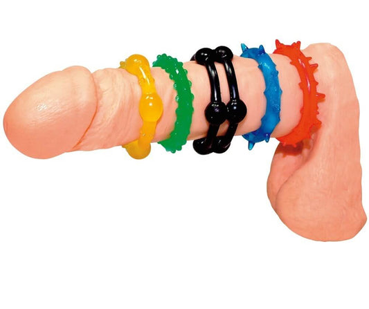 5-teiliges Penisringset "Sex Marathon"
