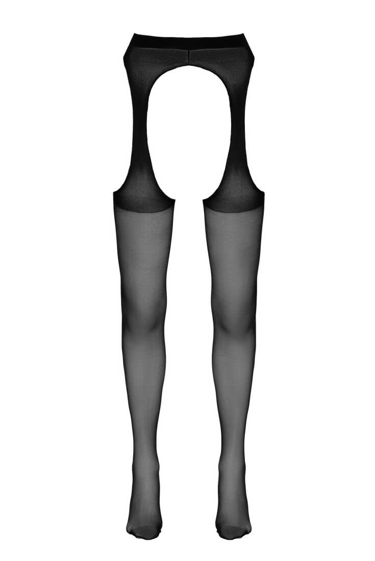 Ouvert Strumpfhose in Strapsgurt-Optik