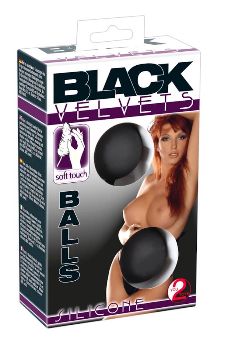 Silikon Liebeskugeln in Schwarz