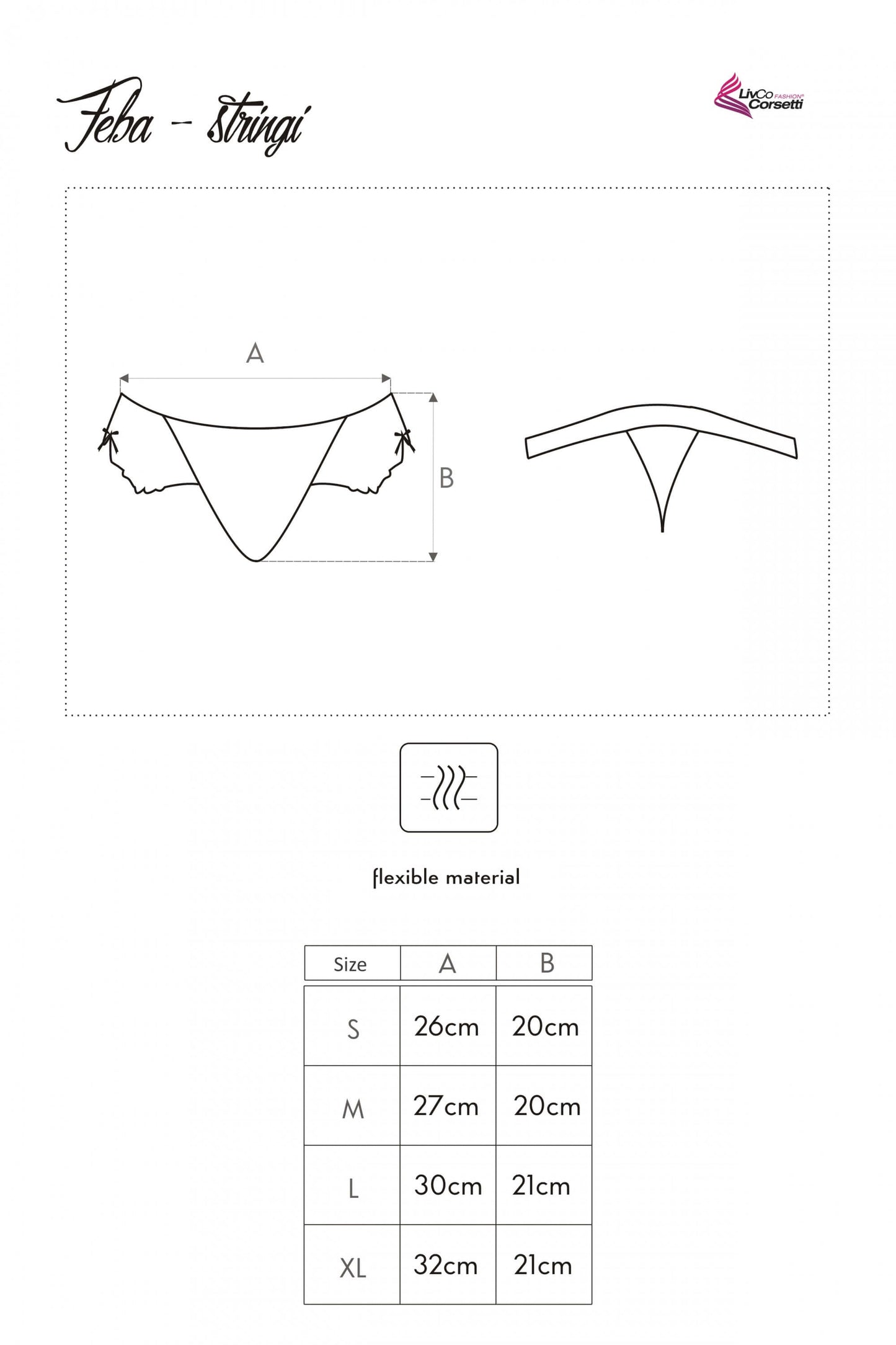Weicher, angenehm zu tragender String mit floraler Stickerei und Spitze, ideal für einen braunen Teint und romantische Dessous-Looks.