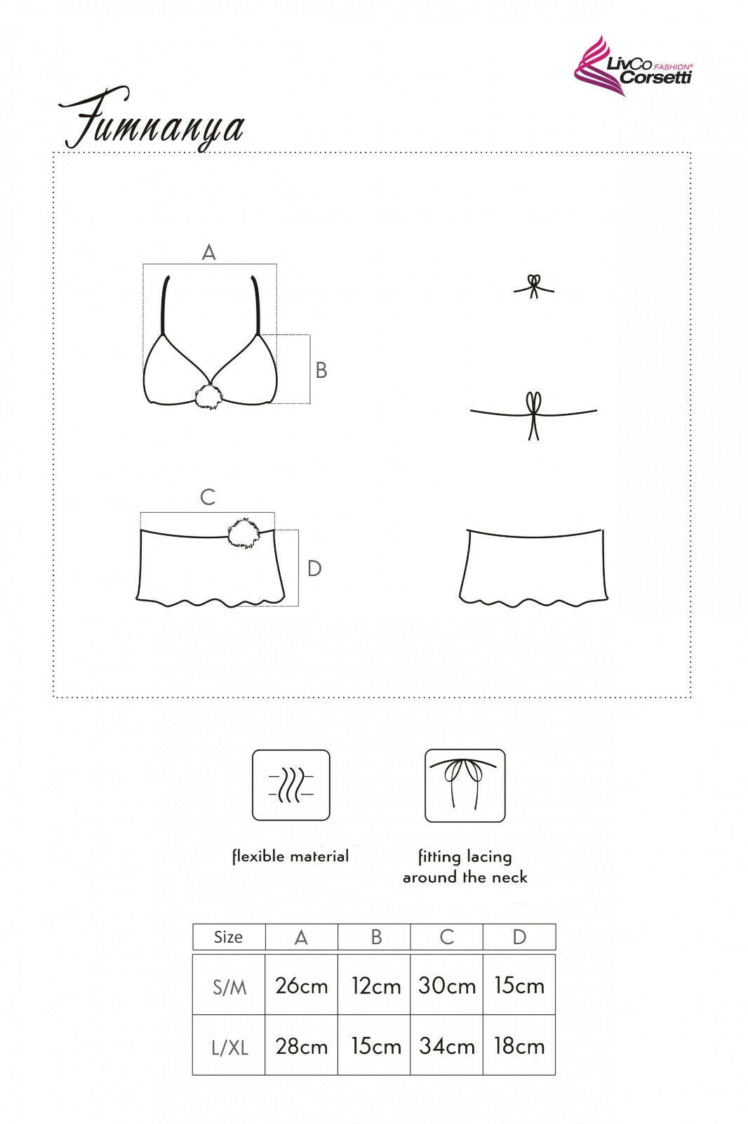 Dessous Set Mojisola oder Fumnanya mit Pelzeinsätzen