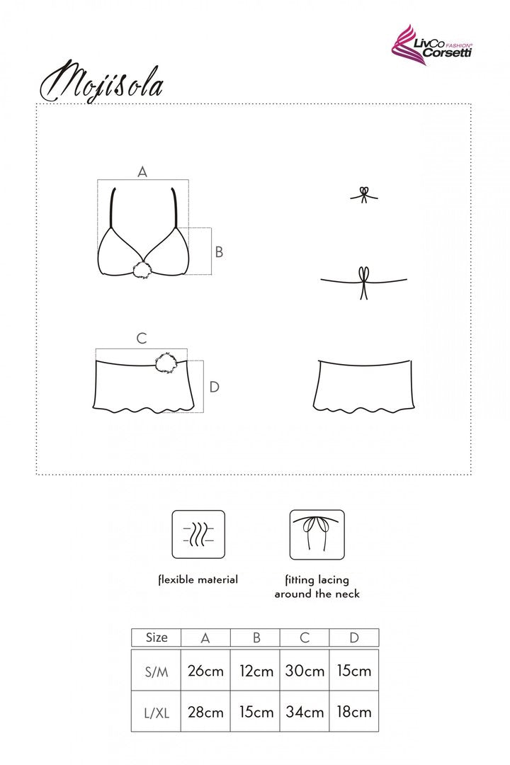 Dessous Set Mojisola oder Fumnanya mit Pelzeinsätzen
