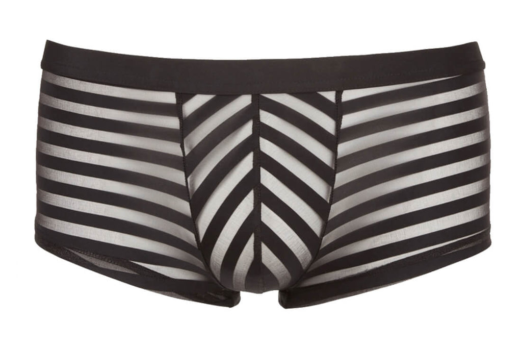 Schwarze Pants mit aufregender Streifenstruktur und komfortablem Bund, für den perfekten Sitz und Look.