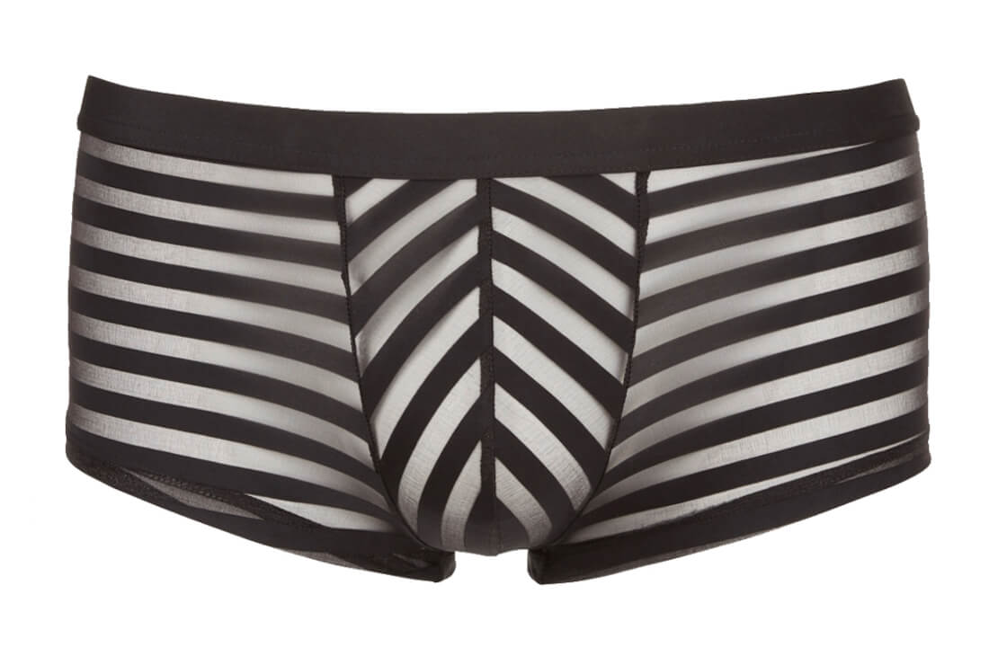 Schwarze Pants mit aufregender Streifenstruktur und komfortablem Bund, für den perfekten Sitz und Look.