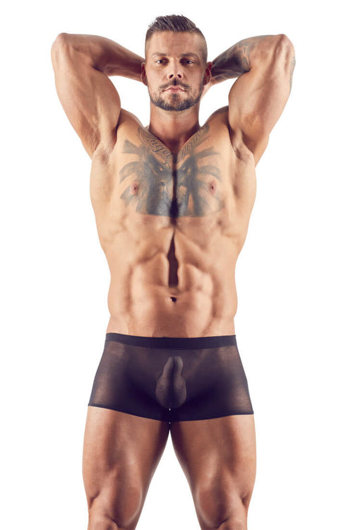 Hautenge Herrenpants aus Strumpfmaterial von Svenjoyment, ideal für erotische Auftritte.
