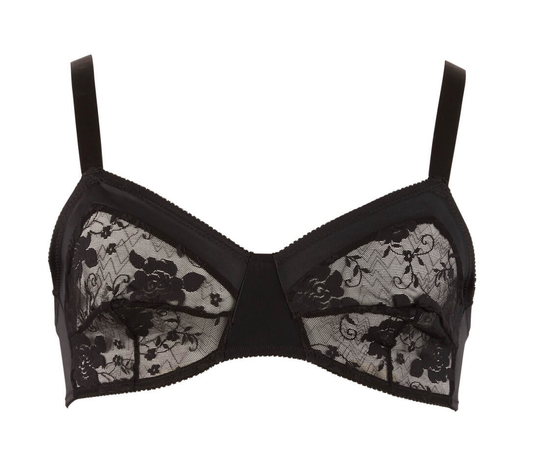 Schwarzer Spitzen-BH für Männer von Svenjoyment - Herren Lingerie Ansicht