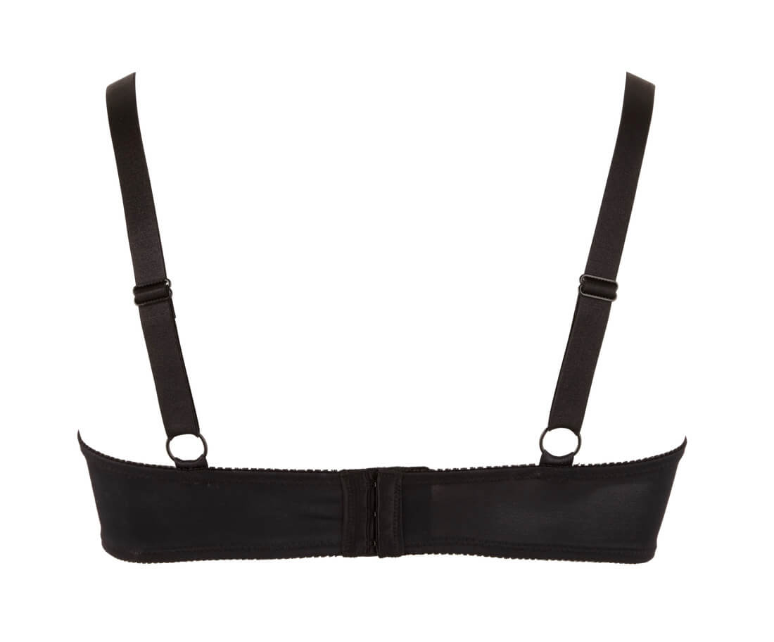 Schwarzer Spitzen-BH für Männer Verstellbare Träger