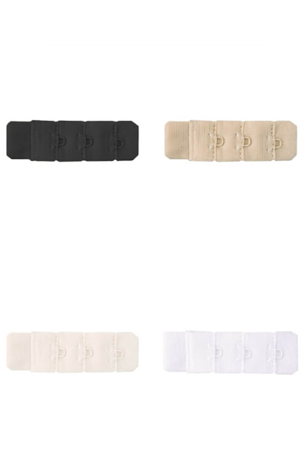 BH ERWEITERUNG 1ER SCHWARZ BEIGE NUDE WEISS