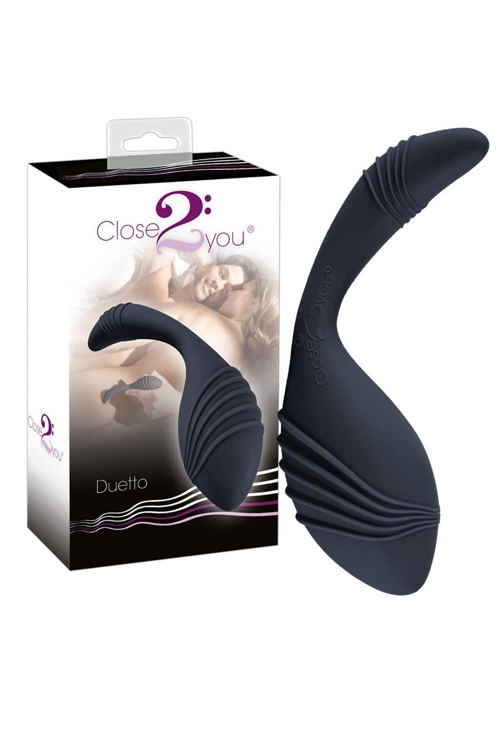 Analdildo Duetto Nero in Schwarz