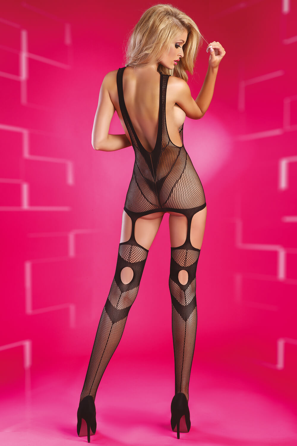 Ouvert Catsuit Obsession One in Schwarz