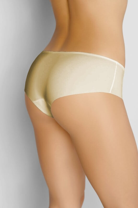 Panty „Vestiva“ in Beige mit moderner Laser-Cut-Verarbeitung.