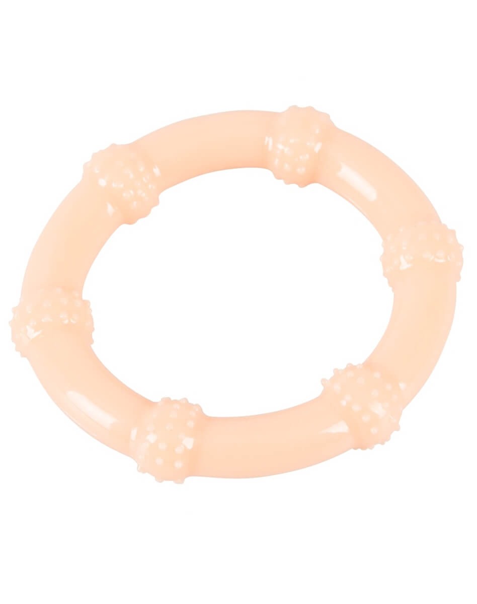 STIMULATIONSNOPPEN PENISRING BEIGE