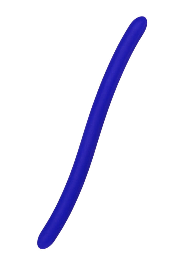 You2Toys Dilator Blue Silicone, geschwungener Harnröhren-Dehner aus biegsamem dunkelblauem Silikon mit abgerundeter Spitze, Gesamtlänge ca. 16,5 cm