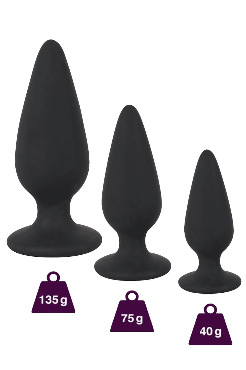 Analplug "Heavy" mit Standfuß